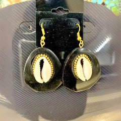 African Wood Earring