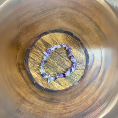 Chunky Amethyst Stone Bracelet