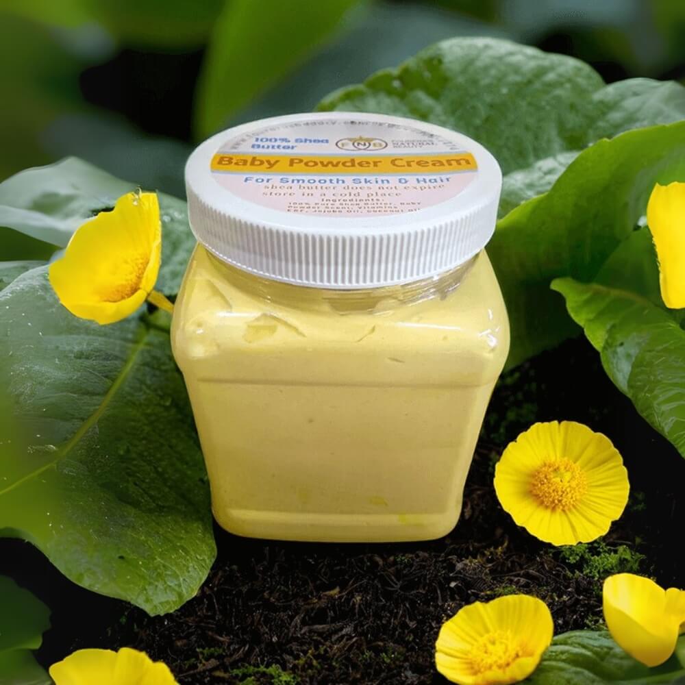 Baby Powder Shea Cream (Yellow)