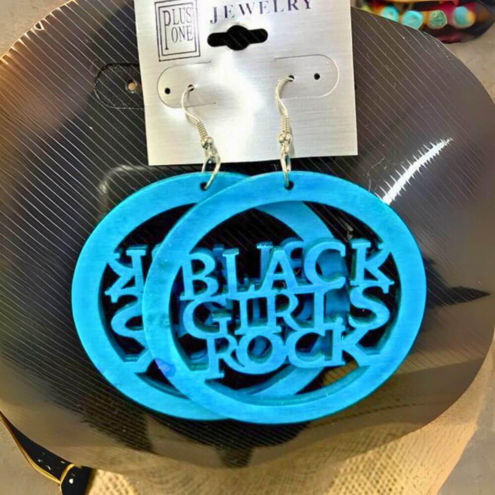 Black Girls Rock Wood Earring